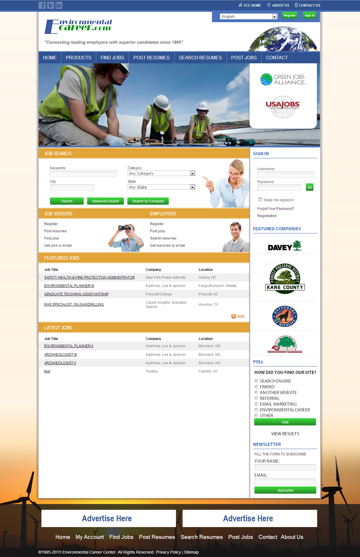 Environmental Career Center Job Board