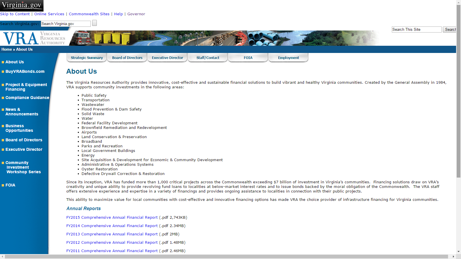 VRA About Page Before & After