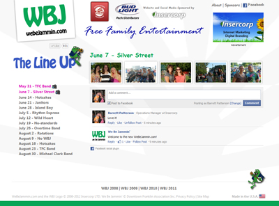 We Be Jammin 2012 Website
