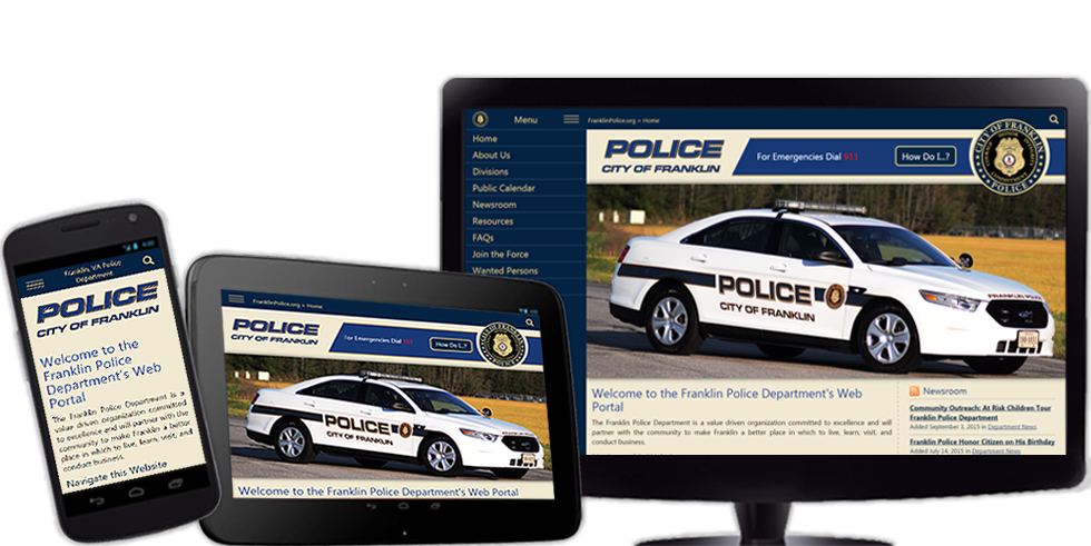 Responsive Design: FranklinPolice.org