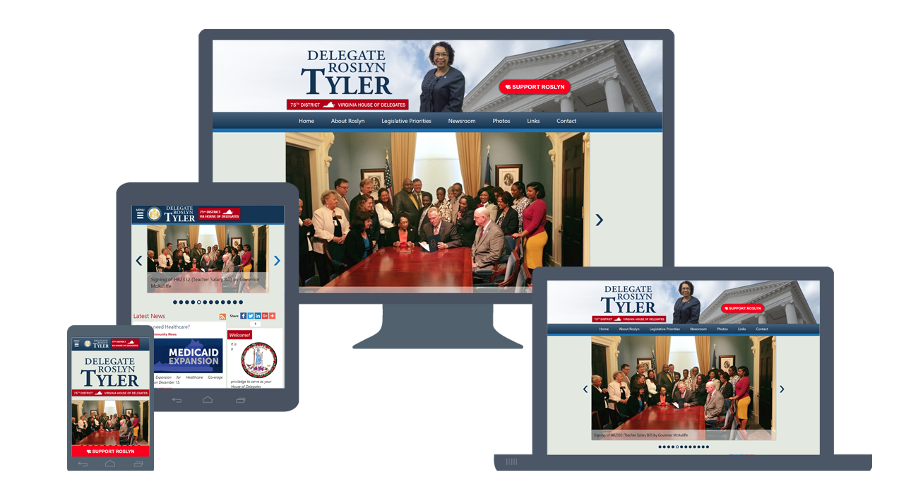 Website Re-Design: DelegateTyler.com