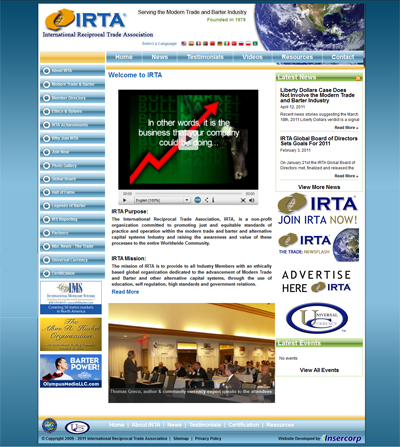 IRTA.com Screenshot