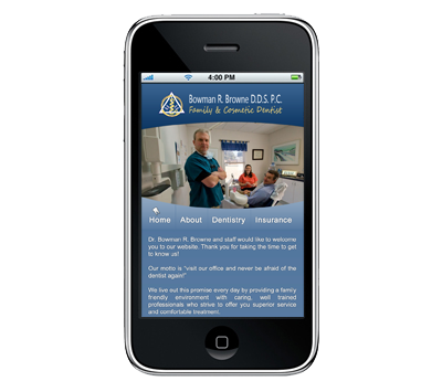 NorthSuffolkDentist.com Mobile Website